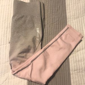 Gymshark chalk pink ombré leggings